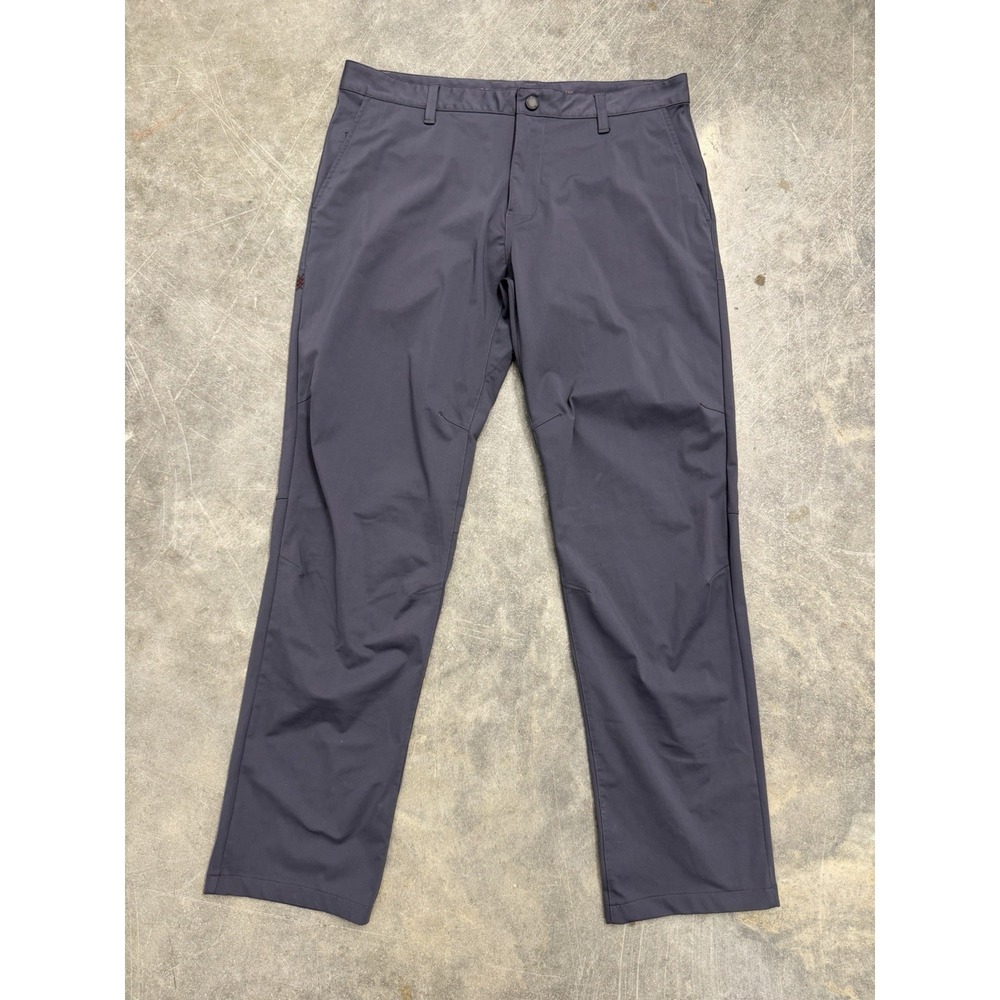Rhone Commuter Pants Men's 35 Dark Gray Tech Stretch Performance Trousers Travel